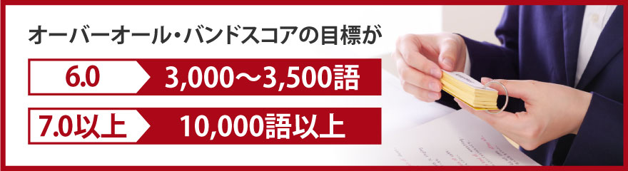 IELTSのテストに必要な英単語の数