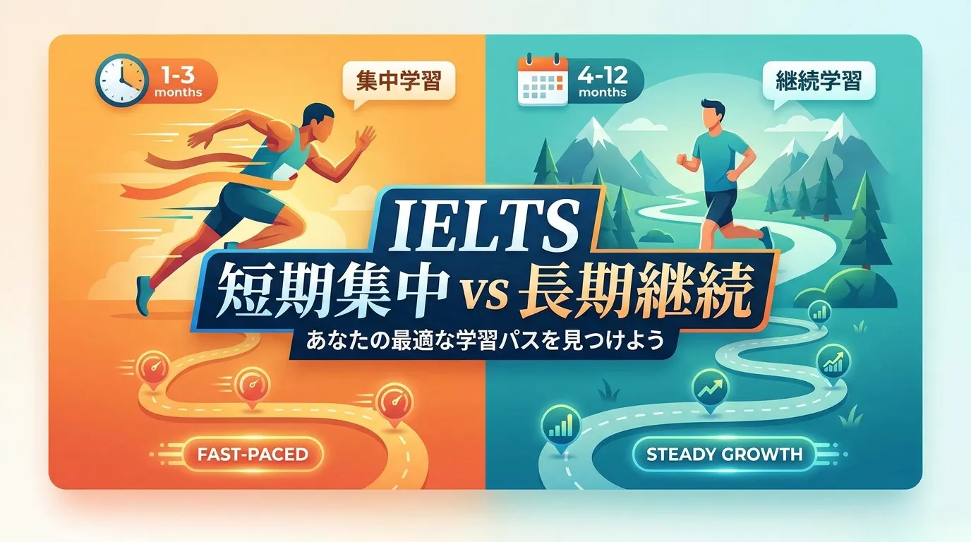 ielts 短期集中 vs ielts 長期継続